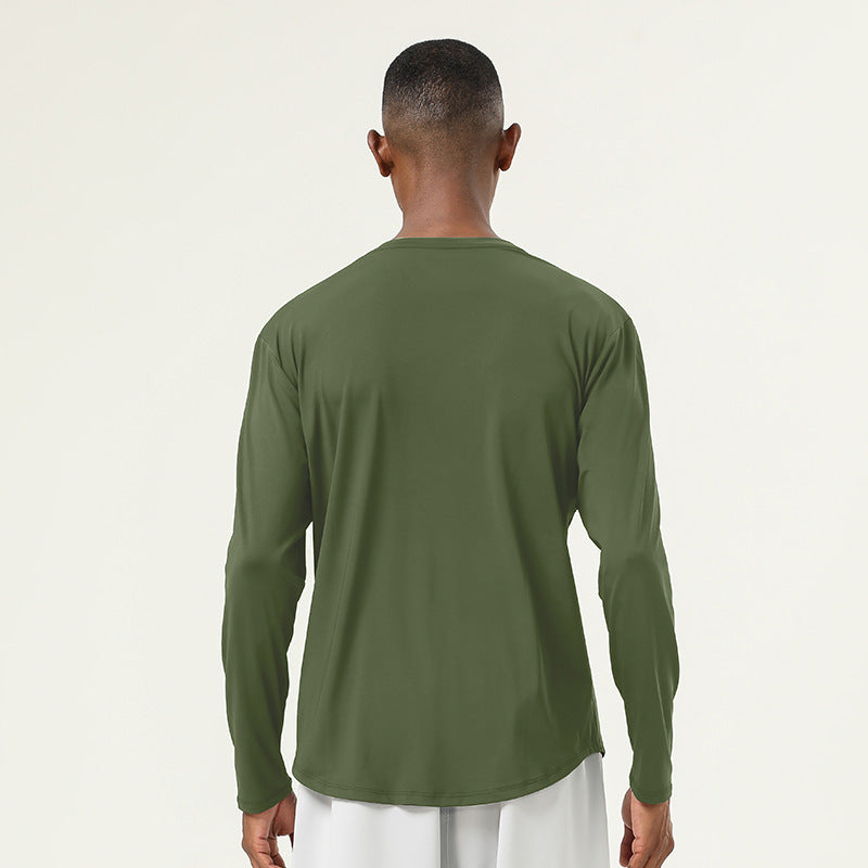 Mens Casual Sports 82%polyester 18%spandex Long Sleeve Shirt SY-AL16857 print logo 10