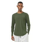 Mens Casual Sports 82%polyester 18%spandex Long Sleeve Shirt SY-AL16857 print logo 11