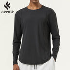 Mens Casual Sports 82%polyester 18%spandex Long Sleeve Shirt SY-AL16857 print logo 16