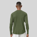 Mens Casual Sports 82%polyester 18%spandex Long Sleeve Shirt SY-AL16857 print logo 2