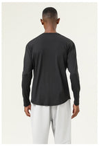 Mens Casual Sports 82%polyester 18%spandex Long Sleeve Shirt SY-AL16857 print logo 22