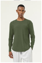 Mens Casual Sports 82%polyester 18%spandex Long Sleeve Shirt SY-AL16857 print logo 25