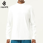 Mens Gym Activewear 86%polyester 14%spandex  Quarter Zip Shirt SY-AL16859 print logo 12