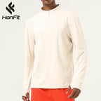 Mens Gym Activewear 86%polyester 14%spandex  Quarter Zip Shirt SY-AL16859 print logo 13