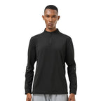 Mens Gym Activewear 86%polyester 14%spandex  Quarter Zip Shirt SY-AL16859 print logo 8