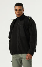 Mens Activewear Fitness 100%polyester Jacket SY-AL16861 print logo 14