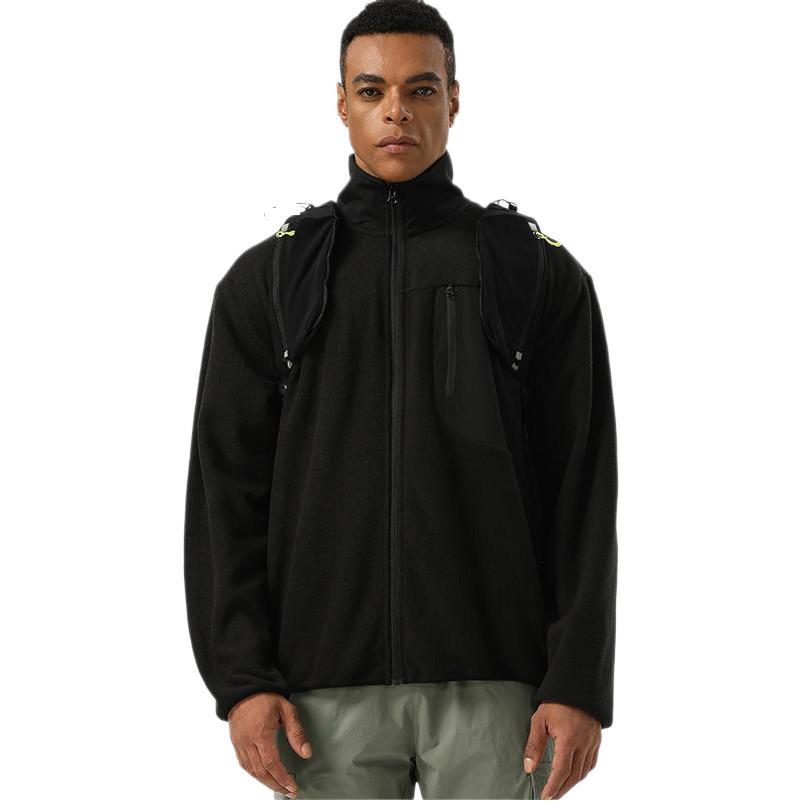 Mens Activewear Fitness 100%polyester Jacket SY-AL16861 print logo 8