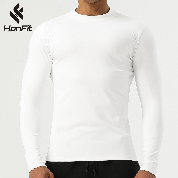 Mens Running Fitness 75%nylon 25%spandex  Long Sleeve Shirt SY-AL16863 print logo 13