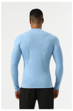 Mens Running Fitness 75%nylon 25%spandex  Long Sleeve Shirt SY-AL16863 print logo 20