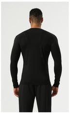 Mens Running Fitness 75%nylon 25%spandex  Long Sleeve Shirt SY-AL16863 print logo 24