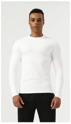 Mens Running Fitness 75%nylon 25%spandex  Long Sleeve Shirt SY-AL16863 print logo 25
