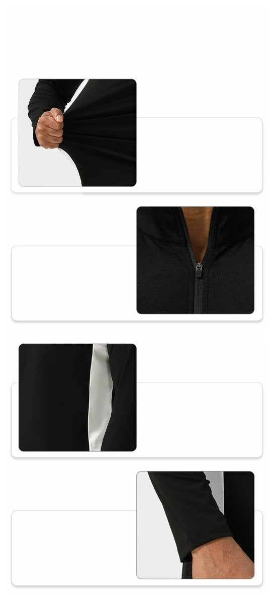 Mens Training Fitness 75%nylon 25%spandex Quarter Zip Shirt SY-AL16865 print logo 20