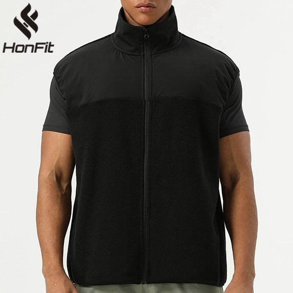 Mens Casual 100%polyester Sleeveless Jacket SY-AL16869 print logo 7