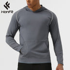 Mens Running Workout 75%nylon 25%spandex Long Sleeve Shirt SY-AL16871 print logo 10