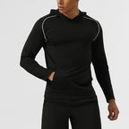 Mens Running Workout 75%nylon 25%spandex Long Sleeve Shirt SY-AL16871 print logo 13
