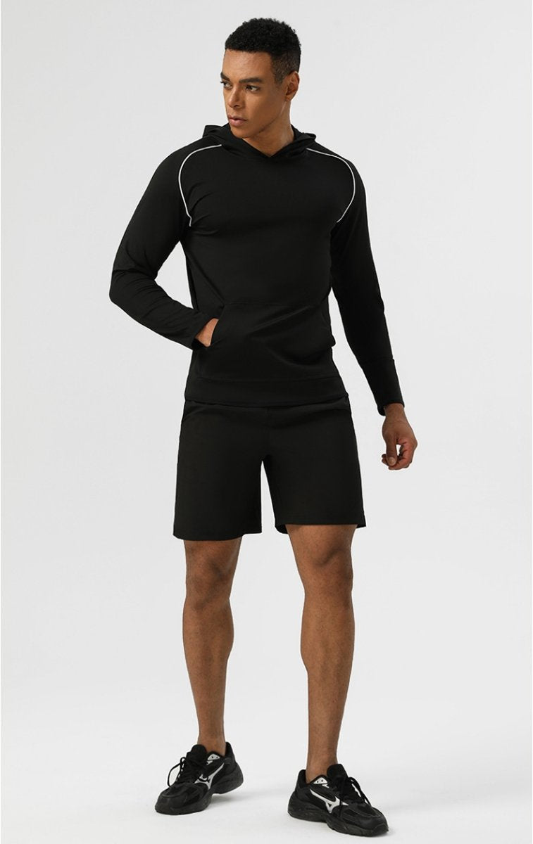 Mens Running Workout 75%nylon 25%spandex Long Sleeve Shirt SY-AL16871 print logo 14