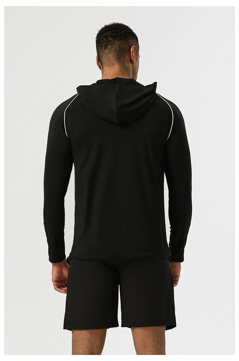 Mens Running Workout 75%nylon 25%spandex Long Sleeve Shirt SY-AL16871 print logo 19