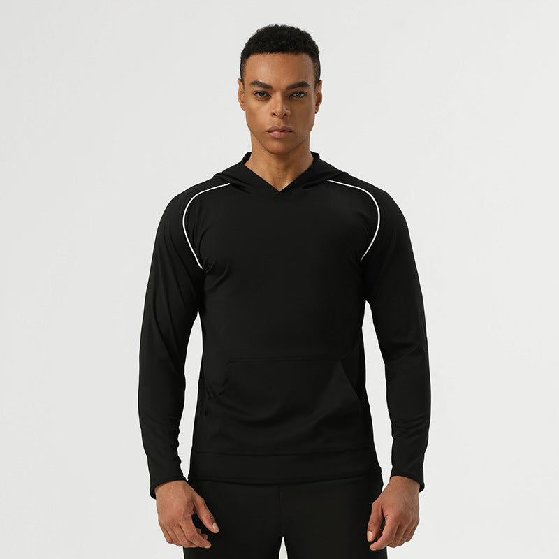 Mens Running Workout 75%nylon 25%spandex Long Sleeve Shirt SY-AL16871 print logo 3