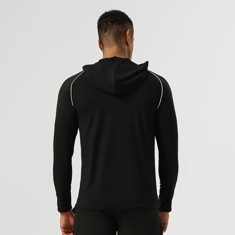 Mens Running Workout 75%nylon 25%spandex Long Sleeve Shirt SY-AL16871 print logo 6