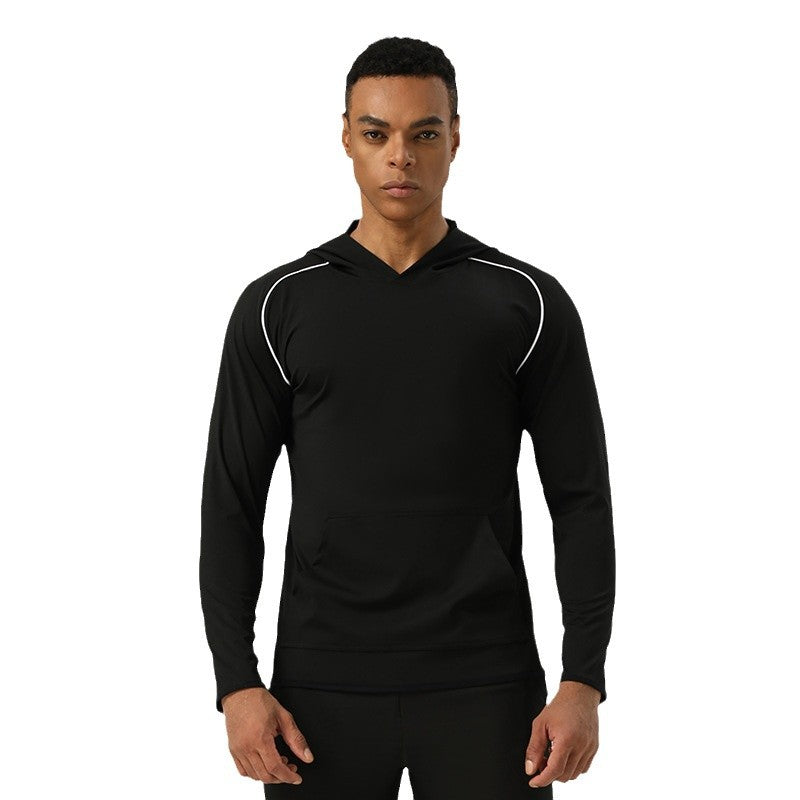 Mens Running Workout 75%nylon 25%spandex Long Sleeve Shirt SY-AL16871 print logo 7