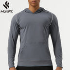 Mens Running Workout 75%nylon 25%spandex Long Sleeve Shirt SY-AL16871 print logo 9