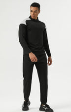 Mens Activewear Sports 75%nylon 25%spandex Quarter Zip Shirt SY-AL16873 print logo 11