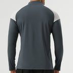 Mens Activewear Sports 75%nylon 25%spandex Quarter Zip Shirt SY-AL16873 print logo 7