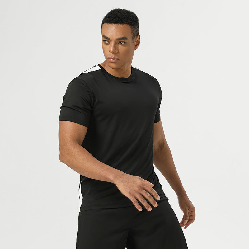 Mens Workout Fitness 88%polyester 12%spandex Tshirt SY-AL16875 print logo 10