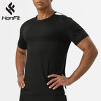 Mens Workout Fitness 88%polyester 12%spandex Tshirt SY-AL16875 print logo 13