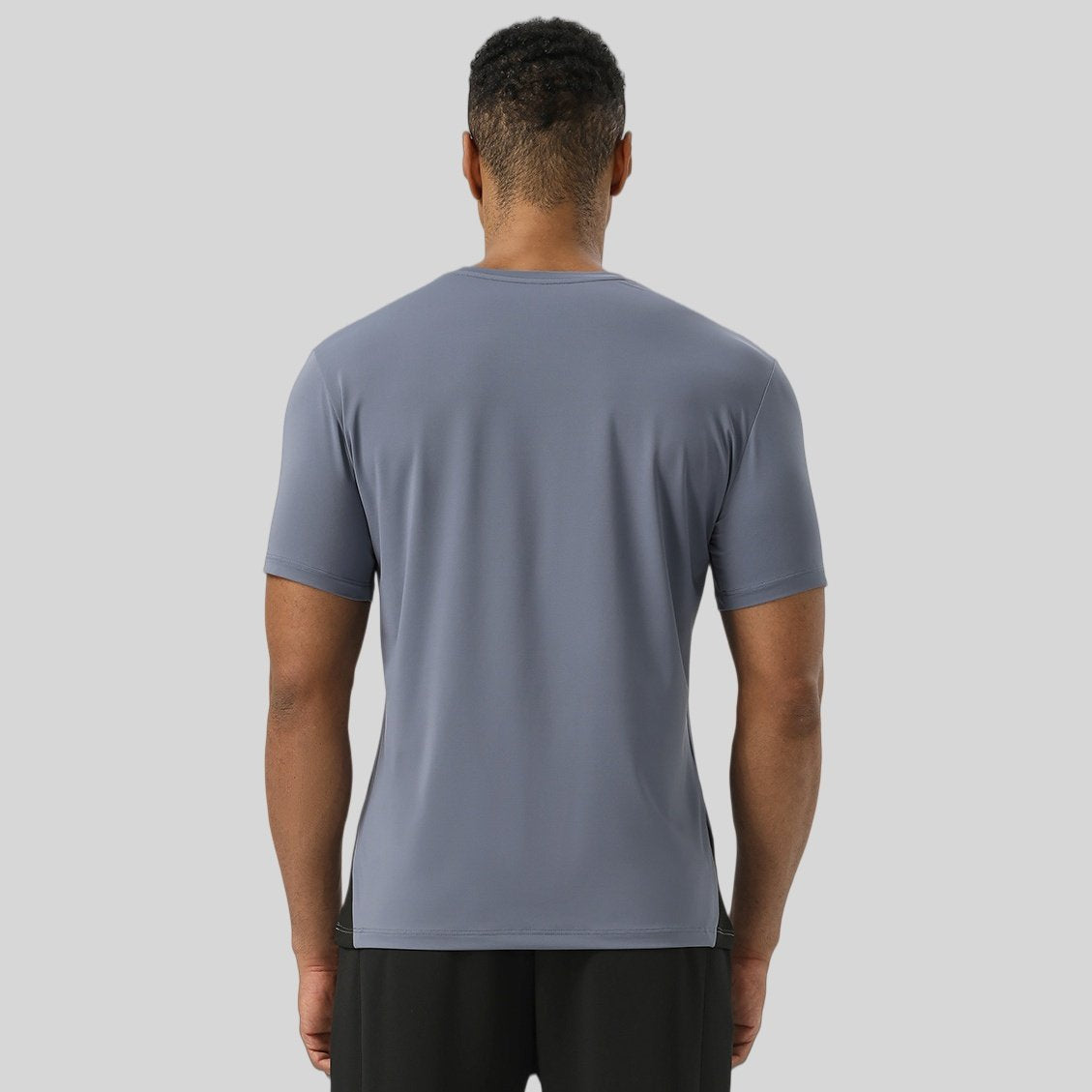 Mens Workout Fitness 88%polyester 12%spandex Tshirt SY-AL16875 print logo 2