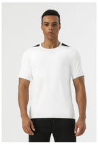 Mens Workout Fitness 88%polyester 12%spandex Tshirt SY-AL16875 print logo 21
