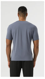 Mens Workout Fitness 88%polyester 12%spandex Tshirt SY-AL16875 print logo 24