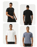 Mens Workout Fitness 88%polyester 12%spandex Tshirt SY-AL16875 print logo 6