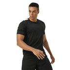 Mens Workout Fitness 88%polyester 12%spandex Tshirt SY-AL16875 print logo 8