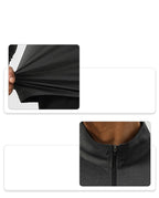 Mens Workout Training 60.2%polyester 39.8%cation Quarter Zip Shirt SY-AL16877 print logo 17