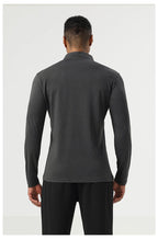 Mens Workout Training 60.2%polyester 39.8%cation Quarter Zip Shirt SY-AL16877 print logo 20