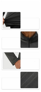 Mens Workout Training 60.2%polyester 39.8%cation Quarter Zip Shirt SY-AL16877 print logo 27