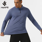 Mens Sportswear Running 94%polyester 6%spandex Quarter Zip Shirt SY-AL16879 print logo 14