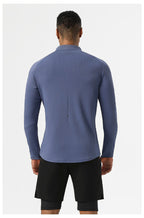 Mens Sportswear Running 94%polyester 6%spandex Quarter Zip Shirt SY-AL16879 print logo 21