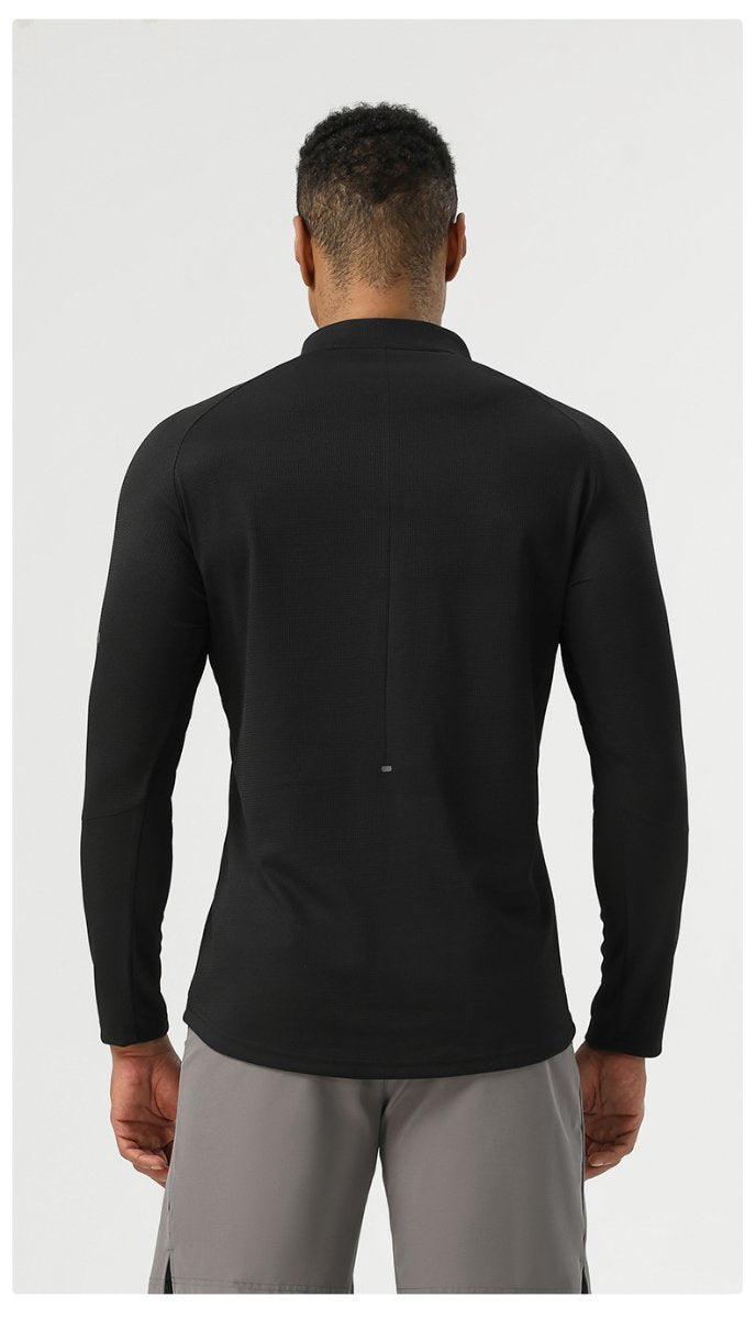 Mens Sportswear Running 94%polyester 6%spandex Quarter Zip Shirt SY-AL16879 print logo 25