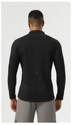 Mens Sportswear Running 94%polyester 6%spandex Quarter Zip Shirt SY-AL16879 print logo 25