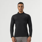 Mens Sportswear Running 94%polyester 6%spandex Quarter Zip Shirt SY-AL16879 print logo 3