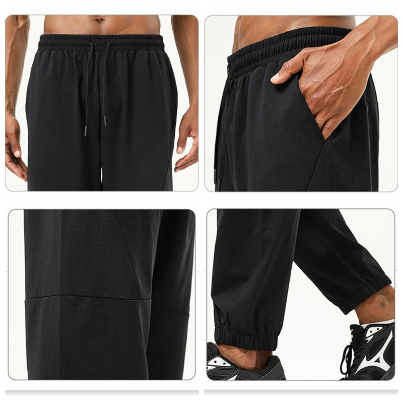 Mens Gym Sportswear 100%polyester Pants SY-B49 print logo 18