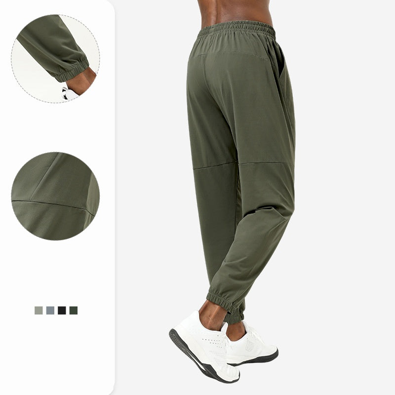 Mens Gym Sportswear 100%polyester Pants SY-B49 print logo 8