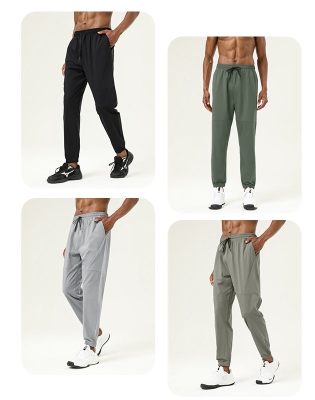 Mens Gym Sportswear 100%polyester Pants SY-B49 print logo 19