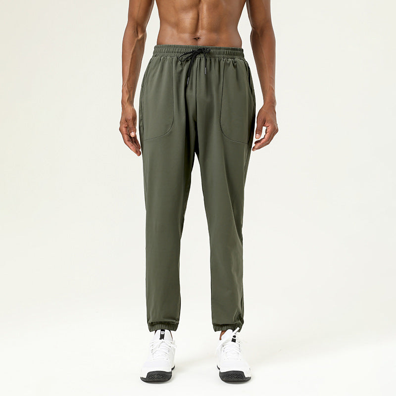 Mens Sports Workout 100%polyester Pants SY-B53 print logo 4