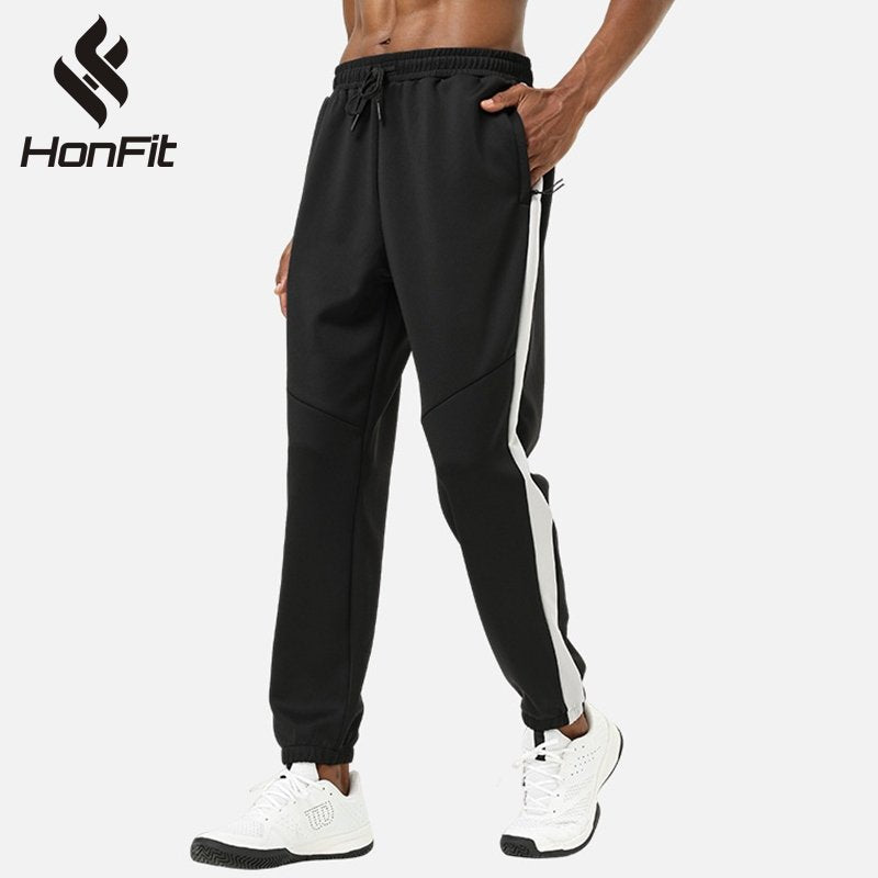 Mens Fitness Jogging 93%polyester 7%spandex Pants SY-B55 print logo 11