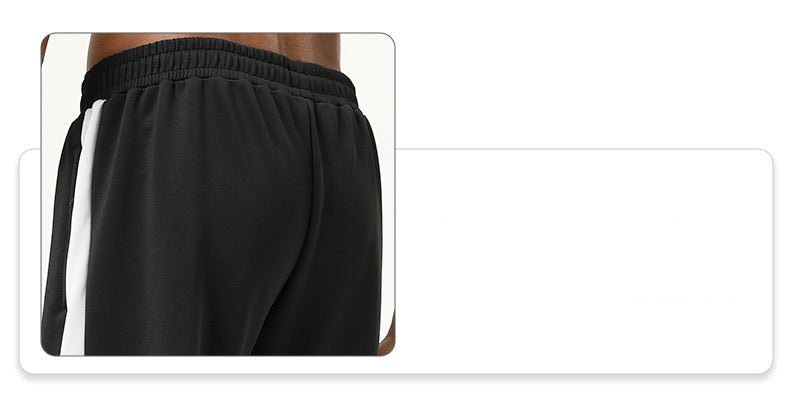 Mens Fitness Jogging 93%polyester 7%spandex Pants SY-B55 print logo 14