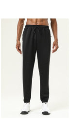 Mens Fitness Jogging 93%polyester 7%spandex Pants SY-B55 print logo 16