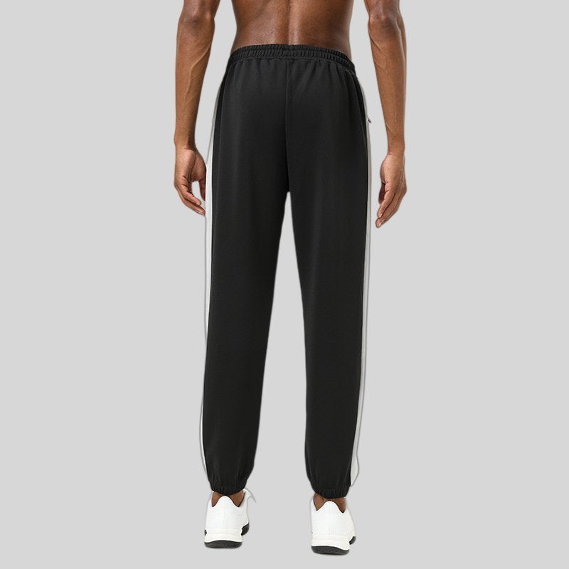 Mens Fitness Jogging 93%polyester 7%spandex Pants SY-B55 print logo 2
